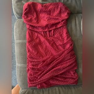 Strapless fashion nova dress